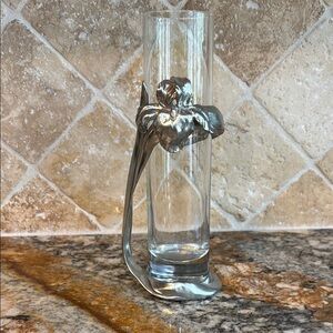 VTG 1992 Seagull Canada Pewter Etain Zinn Bud Vase